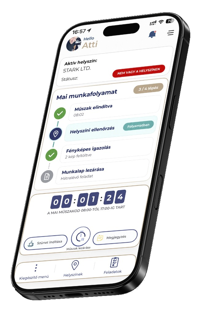 The Work App mobil bejelentkezés okostelefonon